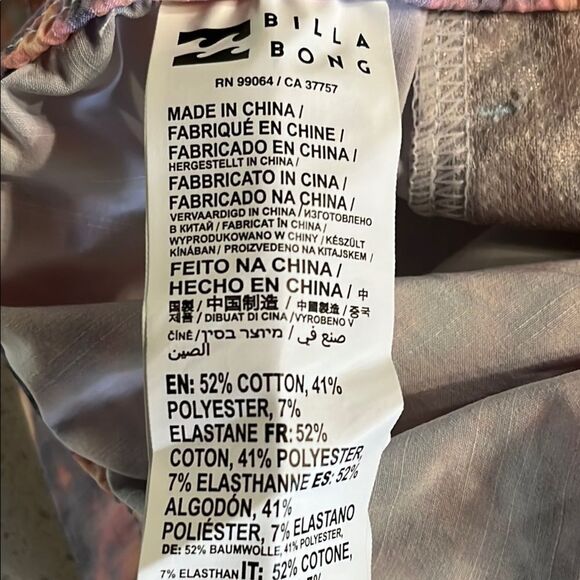 Billabong Men's Tie-Dye Recycled Sundays Swim Athletic Shorts Purple Pink Size L - Picture 5 of 8